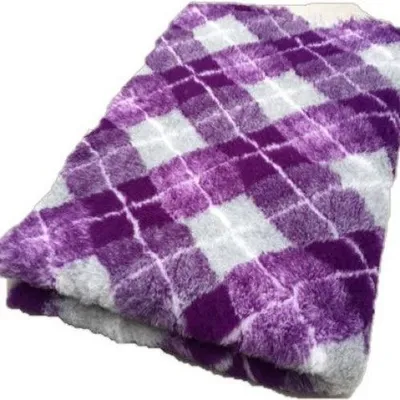 Produktbild von Vet Bed Hundedecke Karo lila 150 x 100 cm