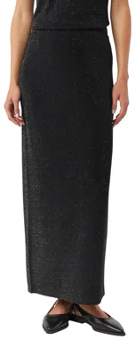 Produktbild von COMMA Schmaler Jersey-Rock mit Glitzergarn und Beinschlitz