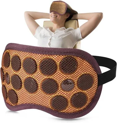 Produktbild von Famanu Schlafmaske mit Druckpunktmassage - Schwarz