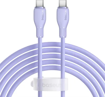 Produktbild von Baseus Pudding USB-C Kabel 100W Lila 2m