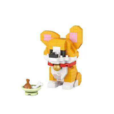 Produktbild von LOZ Klemmbausteine Corgi Hund, Nanoblocks Diamond Blocks, Modell 8605, 160 Teile