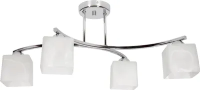 Obrázok produktu pre Light Home Canis Deckenbeleuchtung Lampen Deckenlampen - Závesné svietidlo sklo s kovom 4-light - chróm