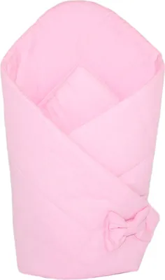 Produktbild von Babyhörnchen, Babynest, Schlafsack Steckkissen Pucktuch Einschlagdecke - D17 - Rosa