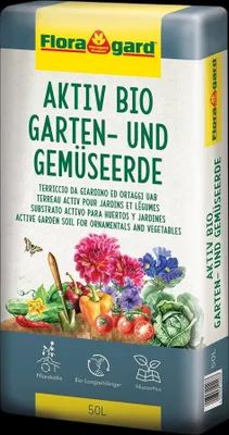 Produktbild von Floragard Aktiv Garten- und Gemüseerde 50 L