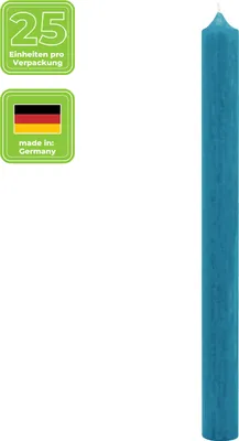 Produktbild von Stearin Stabkerze - ozeanblau | KERZENFARM HAHN