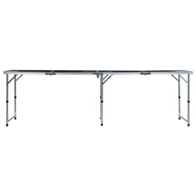 Produktbild von Hochwertigen Möbel Sonstiges Spielkonsolenzubehör - Schwarz Klappbarer Bier-Pong-Tisch 240cm Schwarz NEU2757689