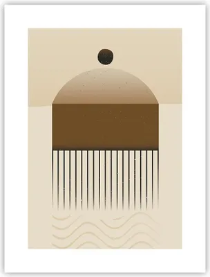 Produktbild von Poster - Poster ohne Rahmen - Abstraktion Geometrisch Boho - 30x40 cm - Wand Bild - Wanddeko - Wandbilder - Kunstposter - Wandposter - Bilder - Kunstdruck - Wanddekoration - Wandbild - P2XPA30x40-4826