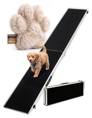 Produktbild von Hunderampe Autorampe Hunderampe - 213 cm - 150 kg - Aluminium - Klappbar für Auto und Kofferraum
