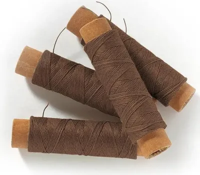 Zdjęcie produktu dla Nici bawełniane brązowe 2 rolki 0,5 mm x 10 m