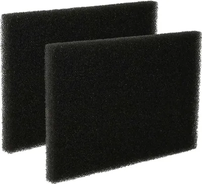 Two black foam filters.