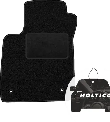 Produktbild von moto-MOLTICO Fahrer Fußmatte Auto Velours Fahrerseite Autoteppiche Schwarz Fahrermatte 1-teilig passend für Opel Mokka 2012-2019