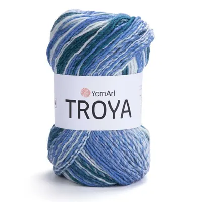 Produktbild von YarnArt Troya 2117 Wolle 100g/250m - Weich, warm, ideal für Herbst/Winter-Projekte