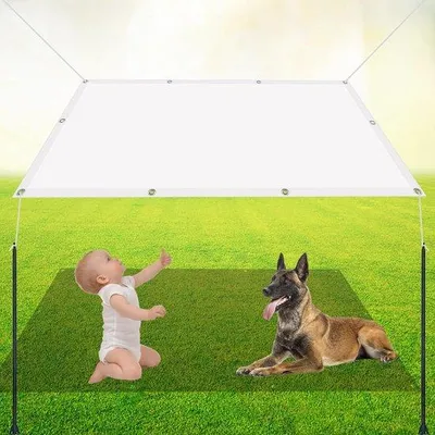 Produktbild von Sonnensegel - Wasserabweisend, Winddicht, UV-Schutz - 1,8 x 2,5 m - Weiß
