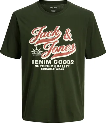 Produktbild von Jack & Jones Logo 2 Col Sn Kurzarm-t-shirt Grün S Herren Grün S