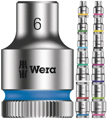 Zdjęcie produktu dla Wera 8790 HMB, Gniazdko, 3/8", Metryczny, 1 głowic(e), 17 mm, Stal chromowo-wanadowa