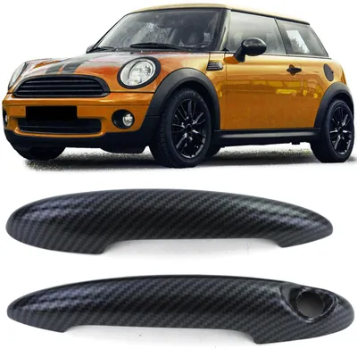 Productafbeelding van Deurgreep afdekking, carbonlook, voor MINI R55, R56, R57, R58, R59, R60, R61