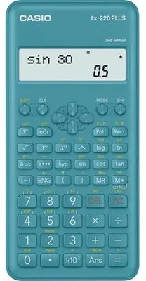 Productafbeelding van Casio FX-220 Plus, Kapsa, Wetenschappelijke rekenmachine, 2 regels, Batterij, Blauw
