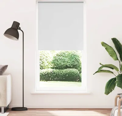 Productafbeelding van Maison Exclusive - Verduisteringsgordijn, wit, 95x210 cm, stofbreedte 90,7 cm, polyester