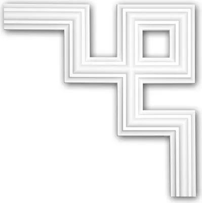 Produktbild von PROFHOME 152287 Eckelement für Wandleiste Zierelement dekoratives Element