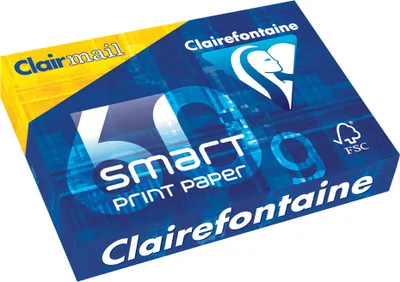 Produktbild von Clairefontaine Multifunktionspapier "Clairmail" DIN A4 70 g/qm weiß 500 Blatt