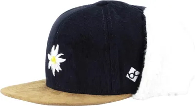 Produktbild von Bavarian Caps Uni Wintermütze Strapback, Edelweiß - Dunkelblau