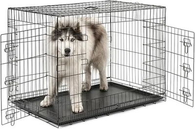 Imagen del producto de Jaula de transporte para perros y gatos Silecomplaza, 106 x 71 x 77 cm, color