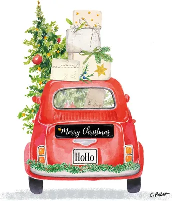Produktbild von Christmas Taxi Lunch-Servietten 3334135