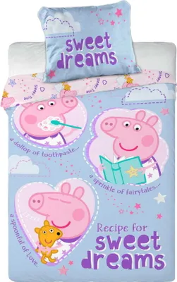 Produktbild von Peppa Pig Bettwäsche 100x135 + 40X60 Baumwolle