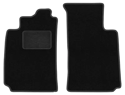 Productafbeelding van Velours voormatten voor Renault Megane I 1995-2002 (sedan/hatchback/stationwagen/stationwagen) – 2-delig, zwart, op maat – Wielganizator LUX