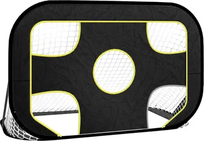 Obrázek produktu pro vidaXL Fotbalová branka s brankovou stěnou 120x80x80 cm Polyester