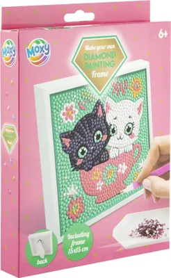 Obrázek produktu pro MOXY Diamantové malování na rámu Kočičky 15x15cm