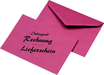 Produktbild von 1000 Lieferschein Rechnung Briefumschläge Din C6