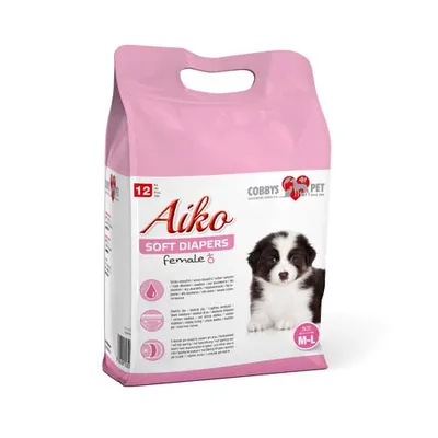 Obrázok produktu pre Plienky pre psov Aiko Soft Plienky 36x52cm 12ks