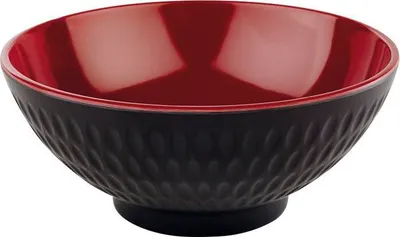 Obrázok produktu pre APS ASIA Plus miska, čierna/červená, obsah: 0,35 litra, výška: 55 mm, ø: 130 mm