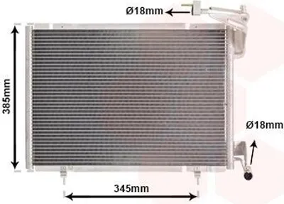 Produktbild von VAN WEZEL 18015718 Kondensator Klimaanlage Klimakondensator für FORD ECOSPORT
