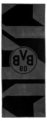 Produktbild von Badetuch Borussia BVB grau/schwarz 70 x 180 cm