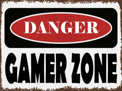 Produktbild von vianmo Holzschild 30x40 cm danger Gamer Zone