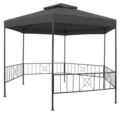 Produktbild von vidaXL Gartenpavillon 323x275x265 cm Anthrazit
