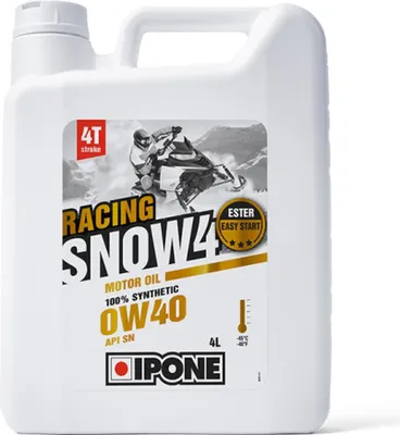 Productafbeelding van Snow Racing 4T 0W40 Snowmobile Olie, 100% Synthetisch, 4L (-45°C) (Akc) (6)