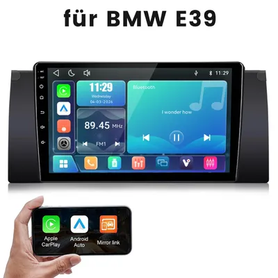 Produktbild von Junsun Autoradio für BMW E39 – Linux System mit CarPlay, Android Auto, VI-LINK, Plug and Play