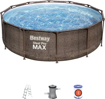 Produktbild von Bestway Bazén Steel Pro Max Rattan 3,66 x 1 m - 56709