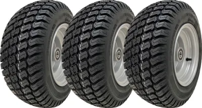 Produktbild von 16x6,50-8 Rasenmäherrad, 4-lagiger P332-Reifen, Stahlfelge, 25-mm-Lager (3er-Set)
