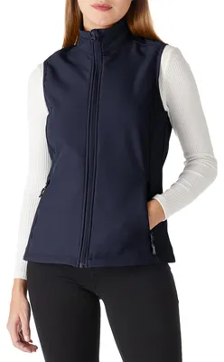 Productafbeelding van Sportvest dames winddicht - Softshell vest - Fleece gevoerd - Lichtgewicht hardloopvest - Ademend golfvest - Verstelbare pasvorm - Damesvest