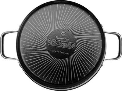 Produktbild von WMF FusionTec Aromatic 0515345290, Rund, Schwarz, Edelstahl, Komposite, Fusiontec, Keramik, Gas, Halogen, Induktion, Versiegelte Platte, 250 °C