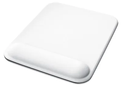 Produktbild von CSL - Großes Mauspad mit Gelkissen 22,5x28cm - Titanwolf Gaming Handgelenkauflage - Ergonomisches Mousepad - Wasserabweisend und abwaschbar - Weiß