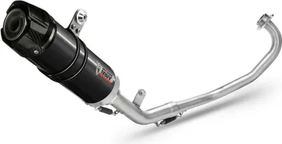 Obrázok produktu pre MIVV GP čierny kompletný výfuk s karbónovou koncovkou pre YAMAHA YZF R125 2014-2018