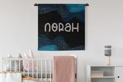 Produktbild von MuchoWow® Wandteppich Wandbehang Norah - Pastell - Mädchen 90x90 cm Tapisserie Dekoration Wandtuch - Wandaufhänger