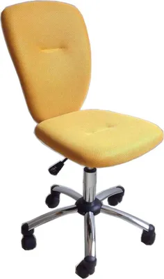 Produktbild von Jugenddrehstuhl Bürostuhl gelb chrom-gelb