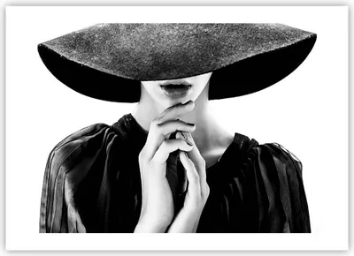 Produktbild von Poster - Poster ohne Rahmen - Frau Hände Hut - 70x50 cm - Wand Bild - Wanddeko - Wandbilder - Kunstposter - Wandposter - Bilder - Kunstdruck - Wanddekoration - Wandbild - P2XAA70x50-5128