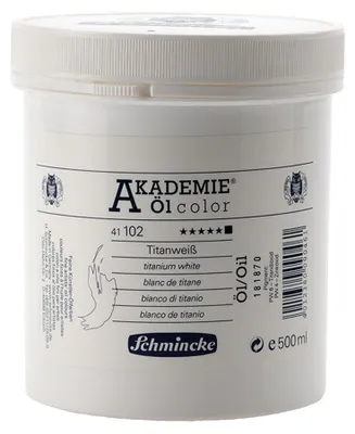 Schmincke 500ml AKADEMIE Öl color Titanweiss Öl 41 102 050